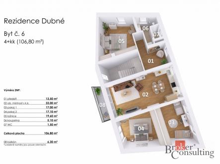 Prodej bytu, 4+kk, 110 m²