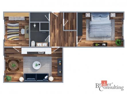 Prodej bytu, 3+kk, 62 m²