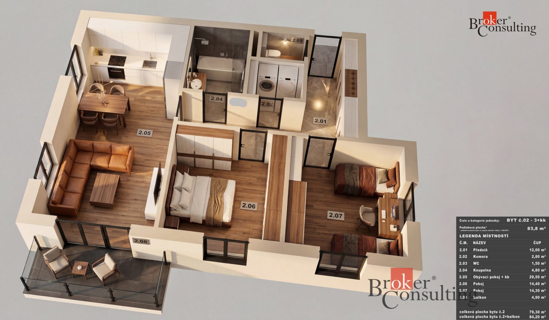 Prodej, byty/3+kk, 79.3 m2, Mlýnská 969, 46802 Rychnov u Jablonce nad Nisou, Jablonec nad Nisou [ID 