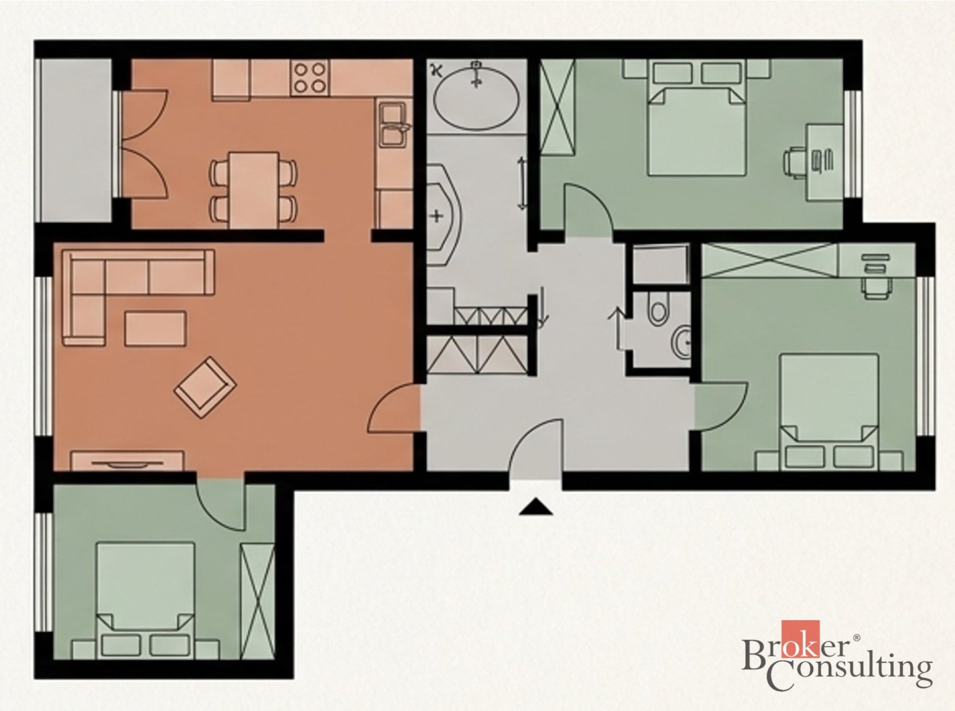 TOP NABÍDKA PRO RODINY: Podnájem prostorného a dispozičně velmi dobře řešeného bytu 4+1 s lodžií (89