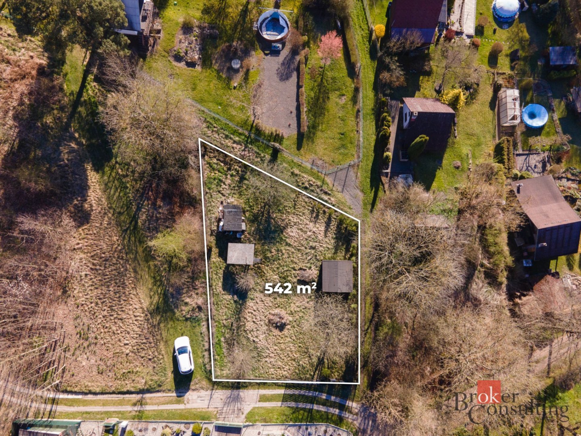 Prodej, pozemky/zahrada, 542 m2, Kostelec nad Orlicí , Rychnov nad Kněžnou [ID 84057]