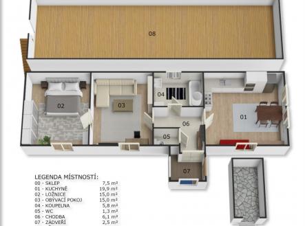 Prodej - dům/vila, 65 m²