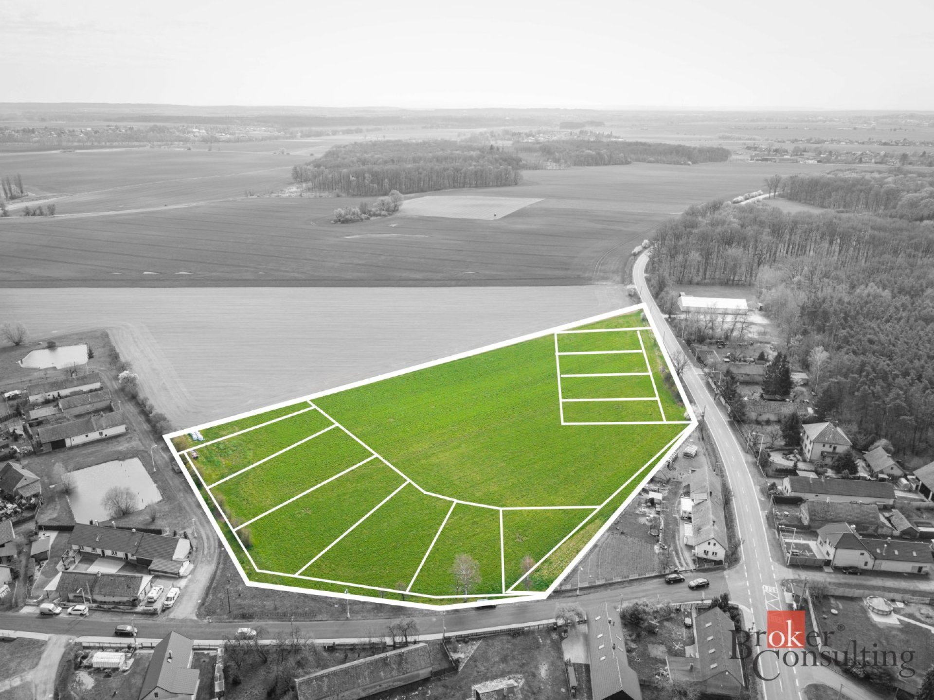 Prodej, pozemky/bydlení, 23509 m2, 50401 Zachrašťany, Hradec Králové [ID 84008]