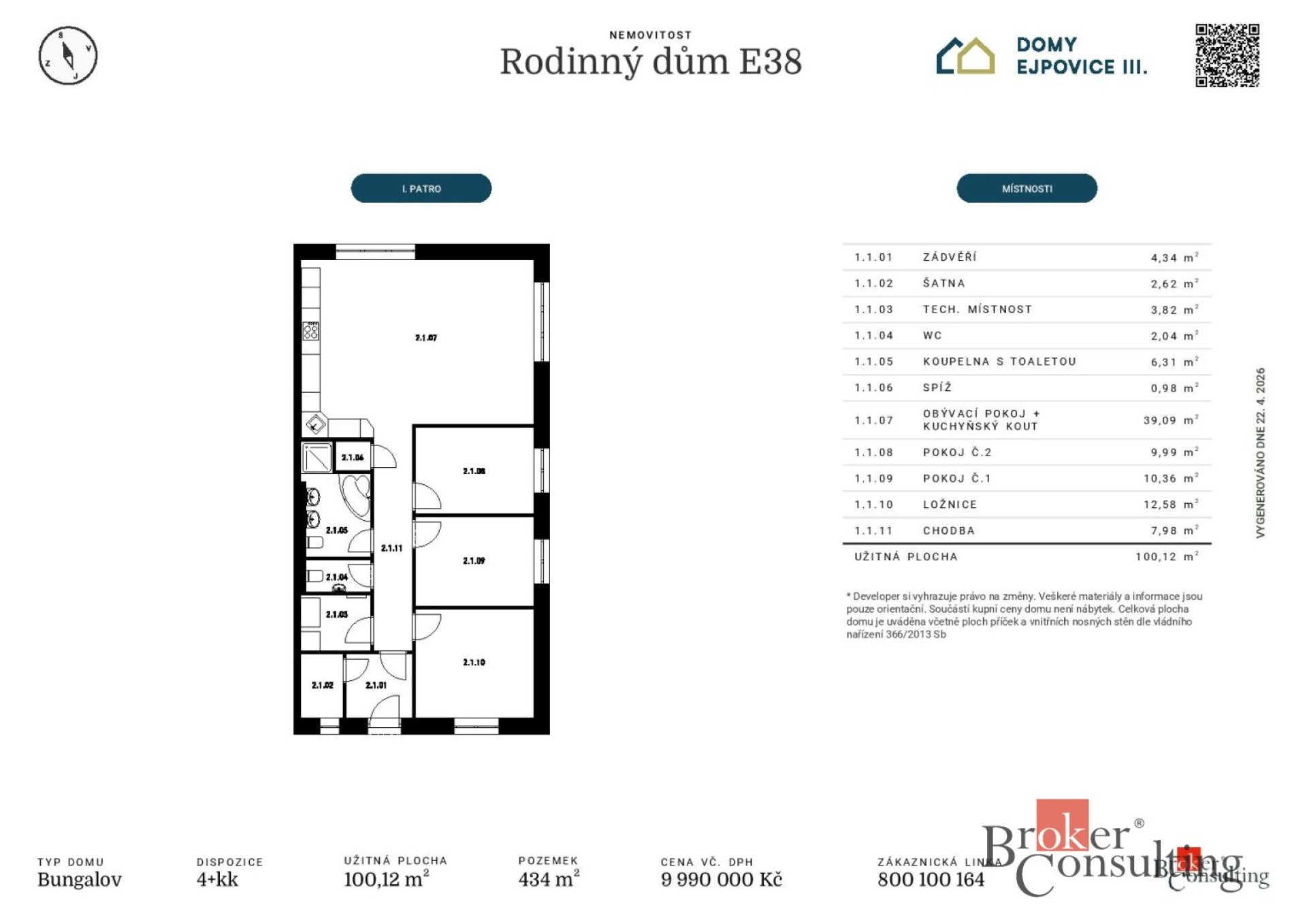 Prodej, domy/rodinný, 100 m2, Ejpovice, Rokycany [ID 85013]