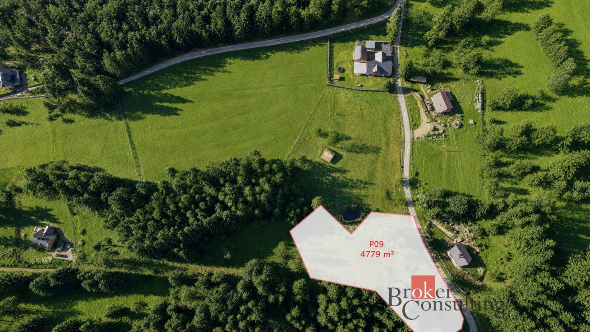 Výjimečný stavební pozemek s rybníkem v Novém Fojtově, 4 779 m²