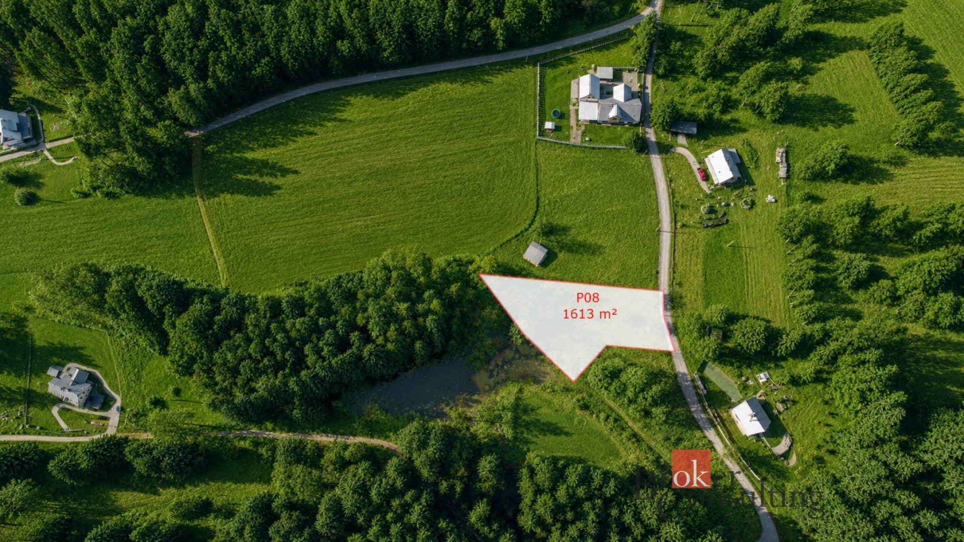 Stavební pozemek P08 o výměře 1 613 m² v krásné a klidné lokalitě Nový Fojtov u Karlových Varů, kata