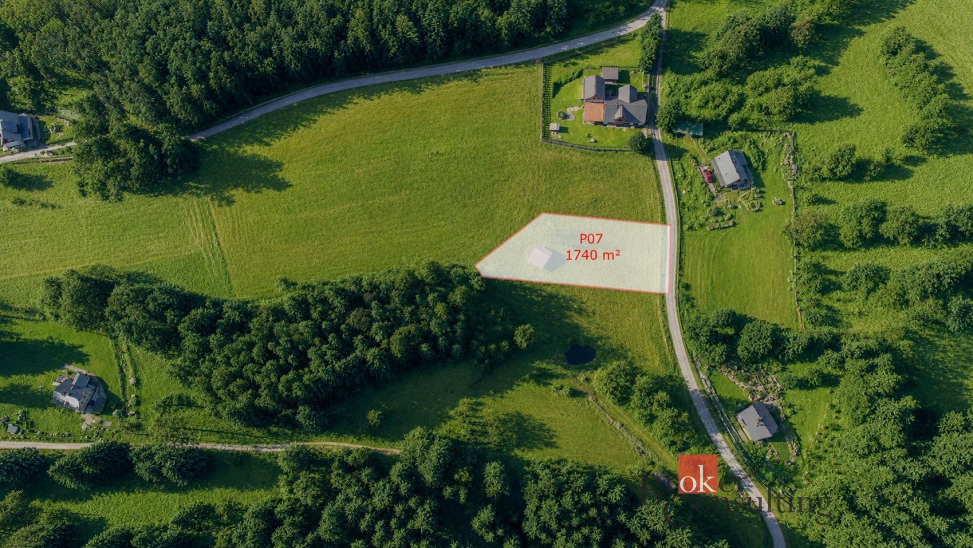 Stavební pozemek P07 o výměře 1 740 m² v krásné a klidné lokalitě Nový Fojtov u Karlových Varů, kata