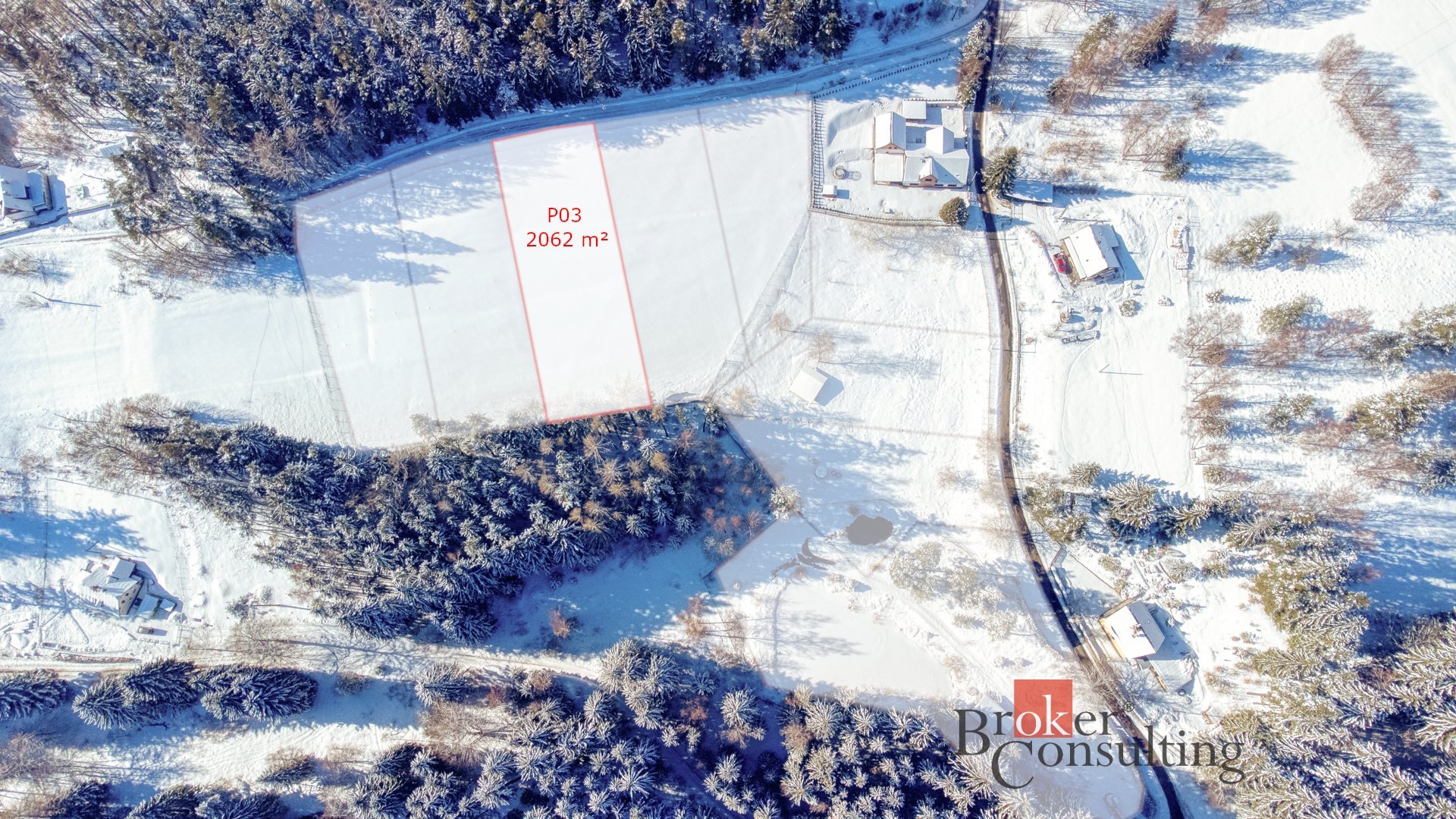 Stavební pozemek P03 o výměře 2 062 m² v krásné a klidné lokalitě Nový Fojtov u Karlových Varů, kata