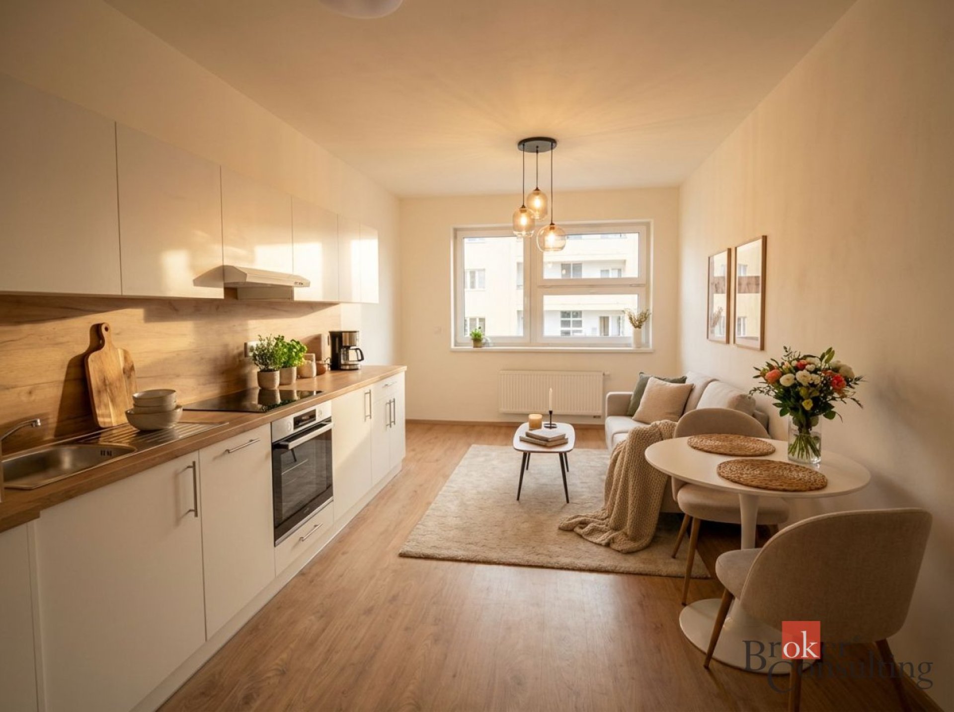 Pronájem bytu 1+kk, 26 m² – Brno, Křenová 43
