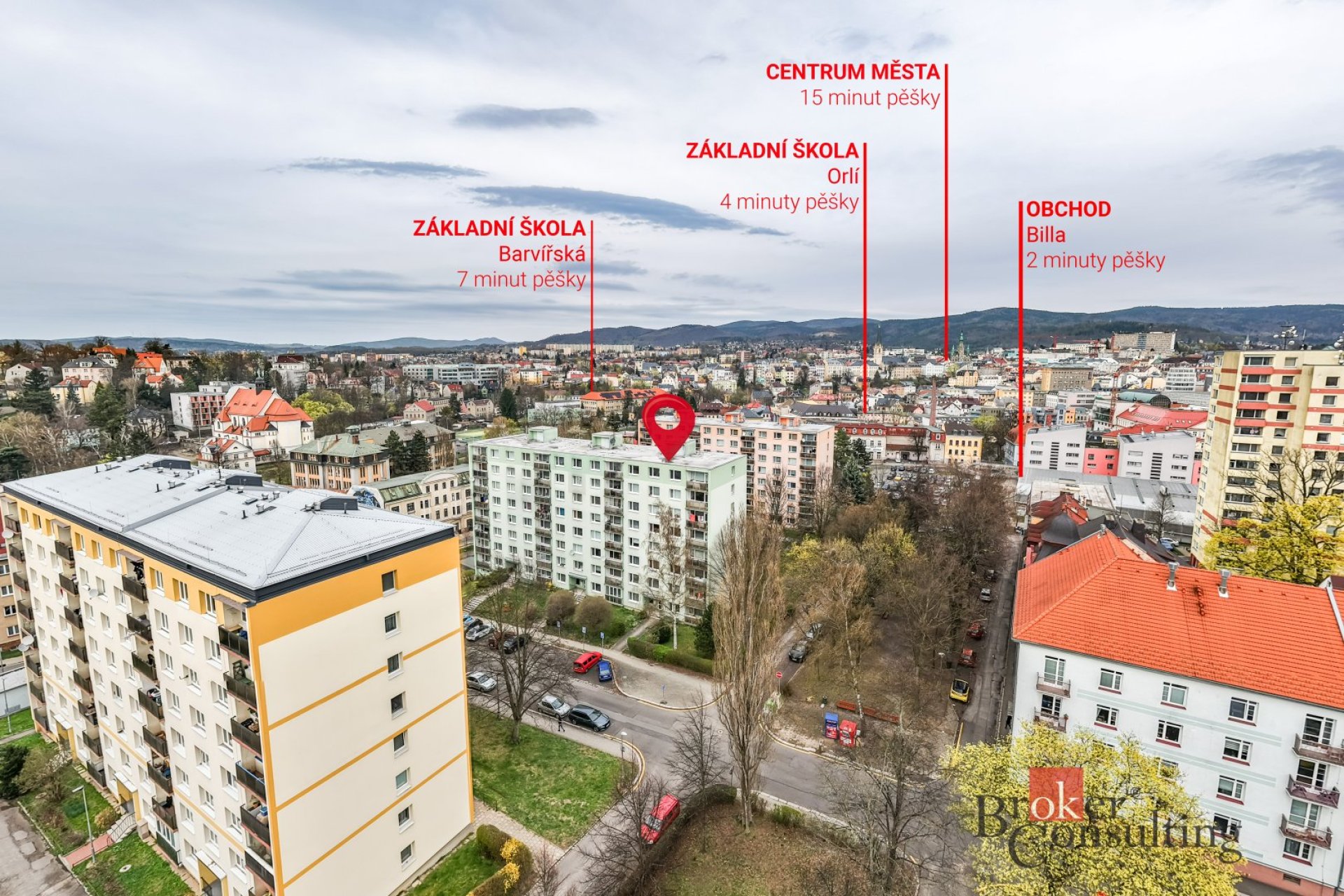 Převod dr. podílu, byty/2+1, 60.3 m2, Oldřichova 206/16, Liberec III-Jeřáb, 46007 Liberec (nečleněné