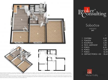 Prodej bytu, 4+kk, 70 m²