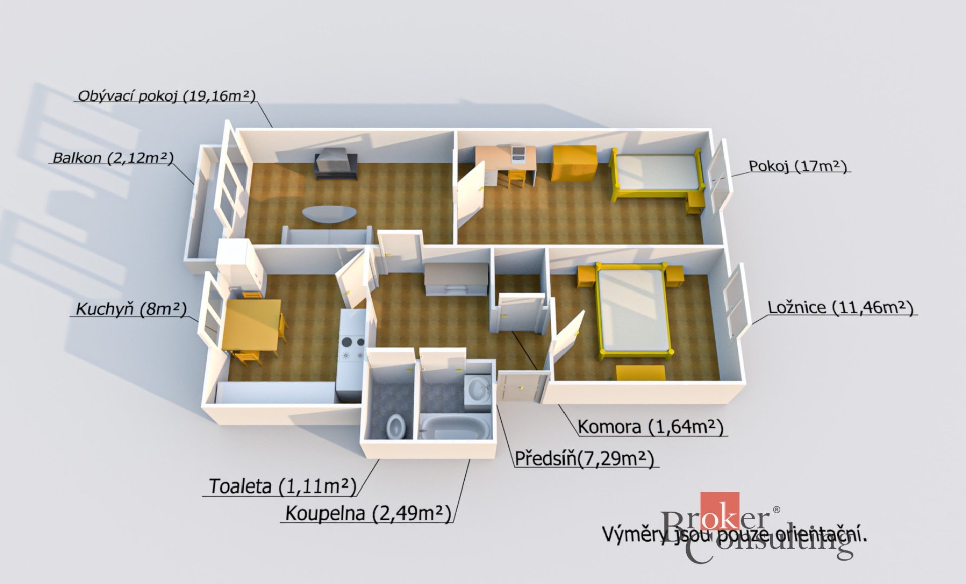 Prodej, byty/3+1, 70 m2, V Rybníčkách 566, 33026 Tlučná, Plzeň-sever [ID 85585]
