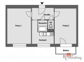Prodej bytu, 2+1, 54 m²
