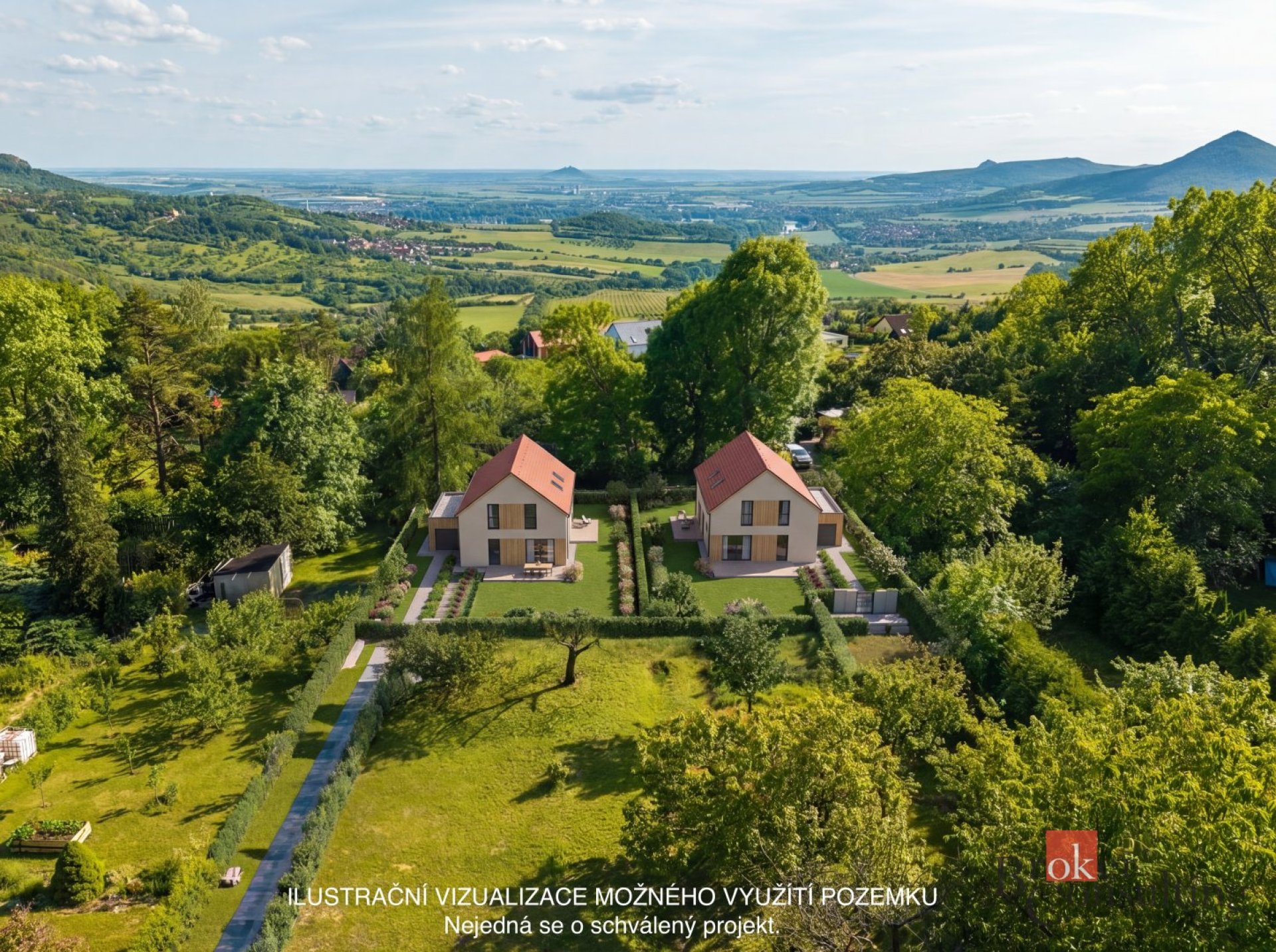 Prodej, pozemky/bydlení, 1941 m2, Kamýk, Litoměřice [ID 87033]