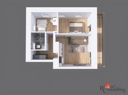 Prodej bytu, 3+kk, 64 m²