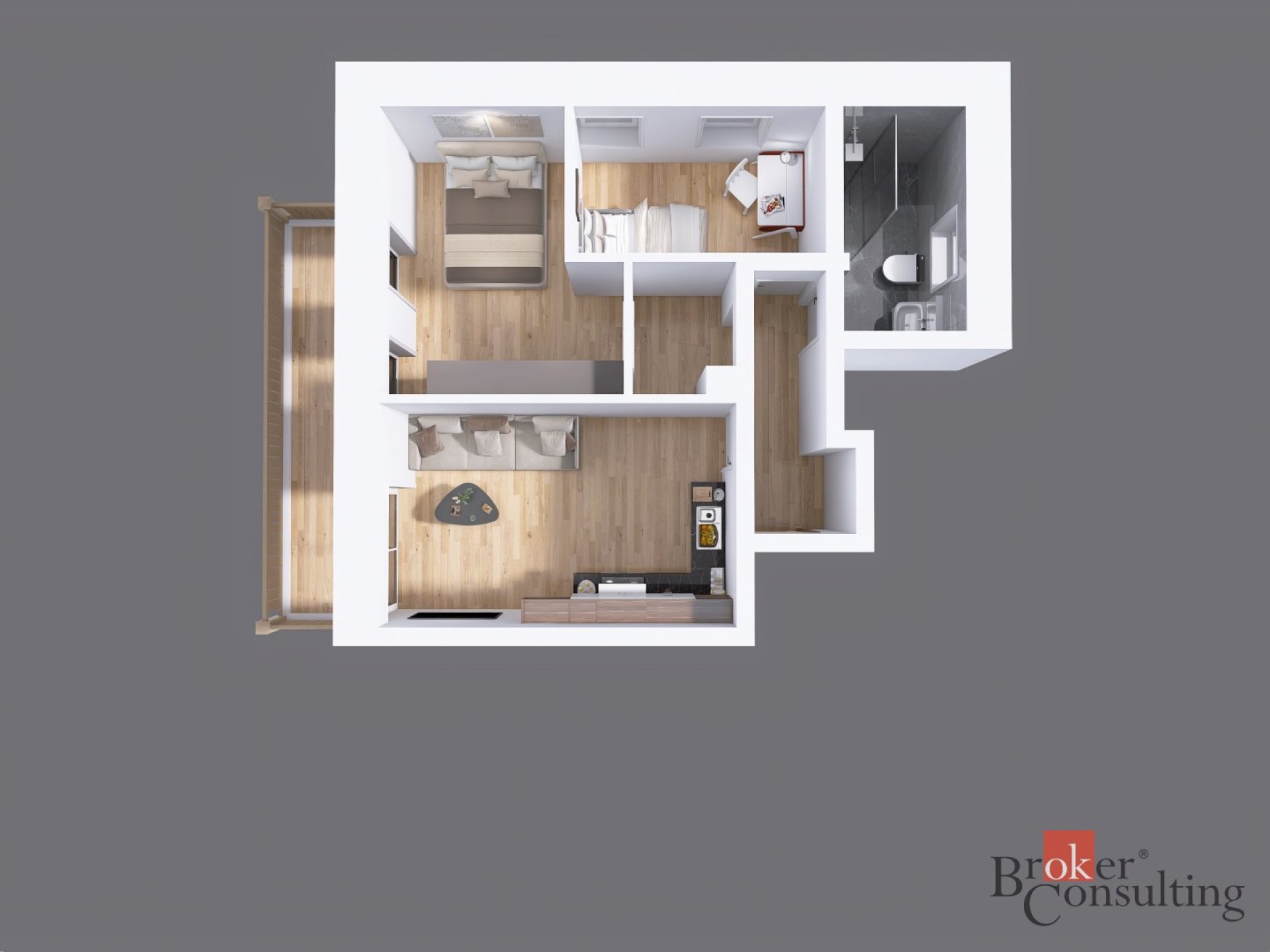 Prodej, byty/3+kk, 58 m2, Adolfa Kašpara 120, 34004 Železná Ruda, Klatovy [ID 86157]