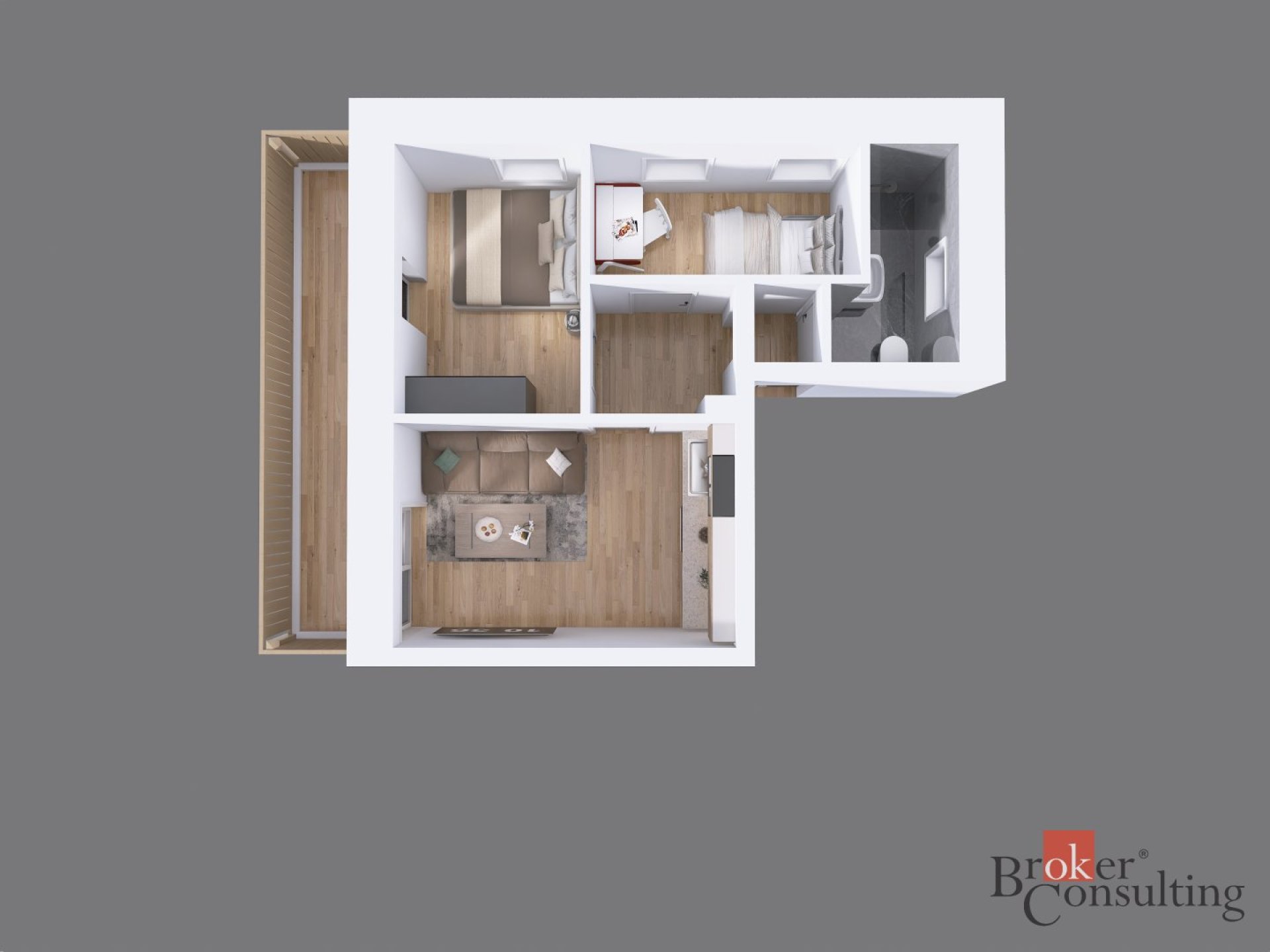 Nový apartmán 3+kk v centru Železné Rudy s terasou a soukromým parkovacím stáním