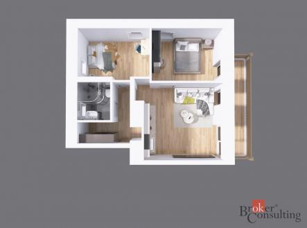 Prodej bytu, 3+kk, 62 m²