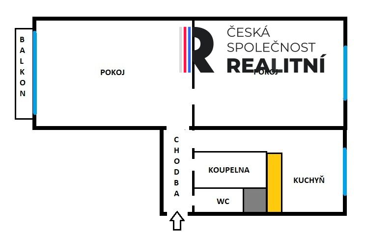 Prodej bytu 2+1 na ulici Jesenická