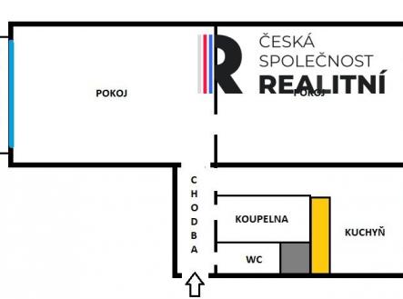 Prodej bytu, 2+1, 53 m²