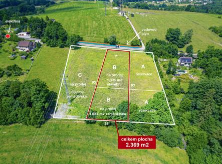 dji-0964-deleni-v1-prodej-b.jpg | Prodej - pozemek pro bydlení, 2 369 m²