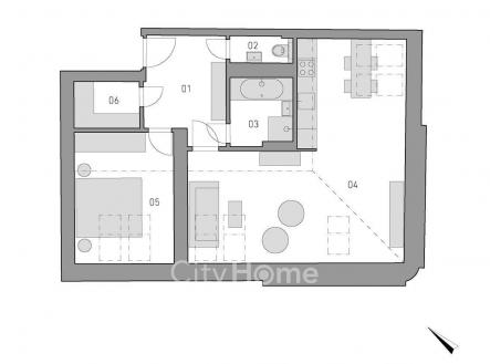 Prodej bytu, 2+kk, 67 m²