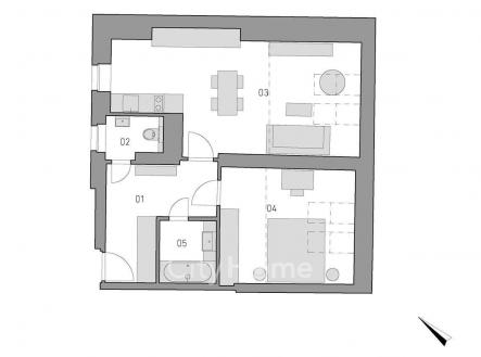 Prodej bytu, 2+kk, 62 m²