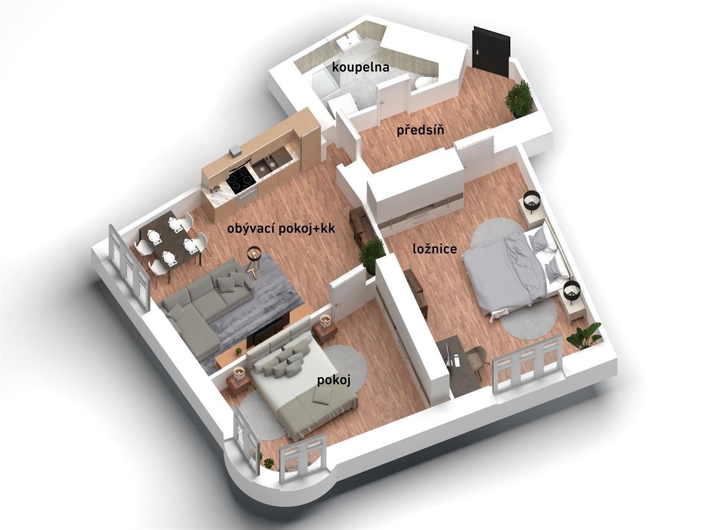 Prodej byty 3+kk, 79 m2 - Praha - Smíchov v ceně bytu je i sklepní kóje 5 m2
