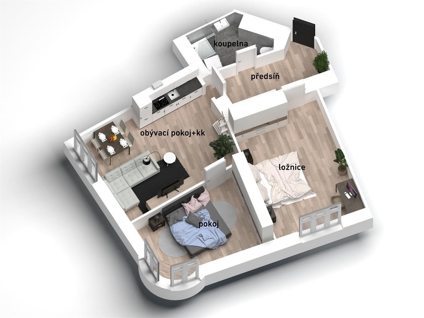 Prodej bytu 3+kk, 78 m2 - Praha - Smíchov v ceně bytu je i sklepní kóje 3 m2