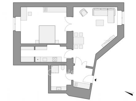 2D pud_KEK6 1PP_byt 1A01.103 | Prodej bytu, 2+1, 80 m²