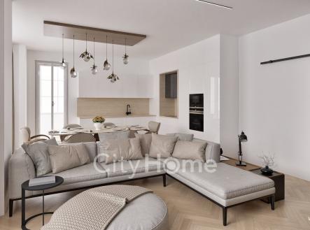 A4.3 obývací pokoj část1 | Prodej bytu, 6+kk, 235 m²