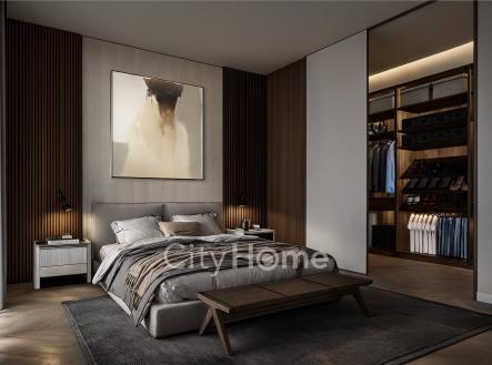 KAR5_vizualizace navrhované dispozice_A3.1 Ložnice 2 | Prodej bytu, 2+1, 91 m²