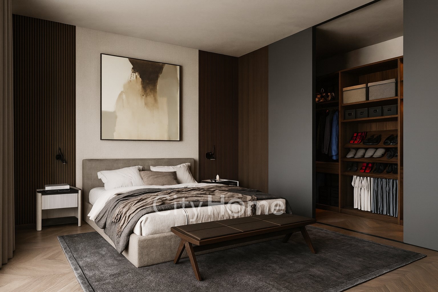 KAR5_vizualizace navrhované dispozice_A3.1 Ložnice