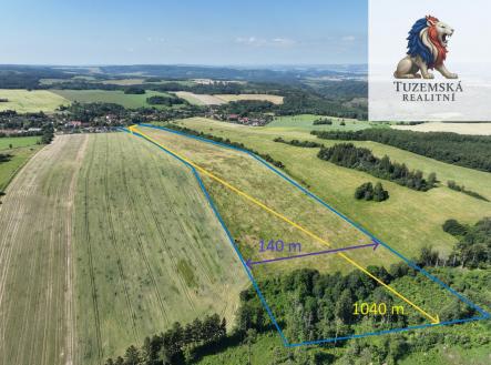 DJI_0066 -s rozměry.JPG | Prodej - pozemek pro bydlení, 119 009 m²