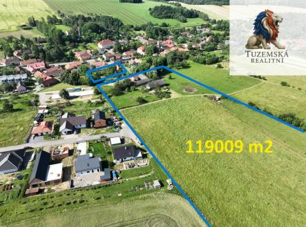 DJI_0048 s vyznačením.JPG | Prodej - pozemek pro bydlení, 119 009 m²