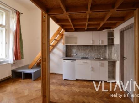 Pronájem bytu 1+kk, 24 m2, ul. Mánesova, Praha 2 - Vinohrady | Pronájem bytu, 1+kk, 28 m²