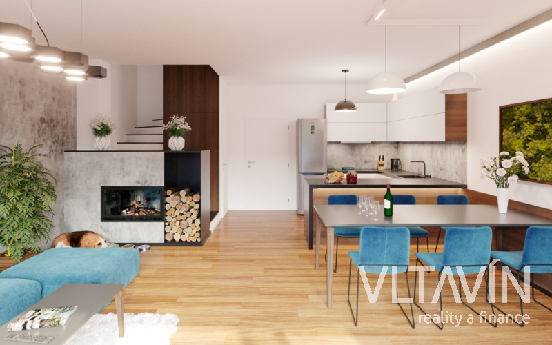 Prodej ŘRD 4+kk, UP 114 m2, s terasou a zahradou v obci Loděnice