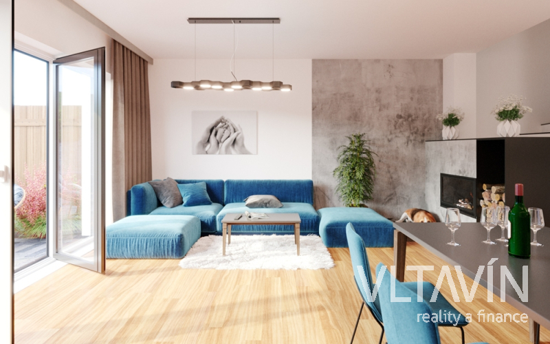 Prodej ŘRD 4+kk, UP 114 m2, s terasou a zahradou v obci Loděnice