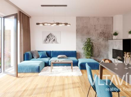 Prodej ŘRD 4+kk, UP 114 m2, s terasou a zahradou v obci Loděnice | Prodej - dům/vila, 114 m²