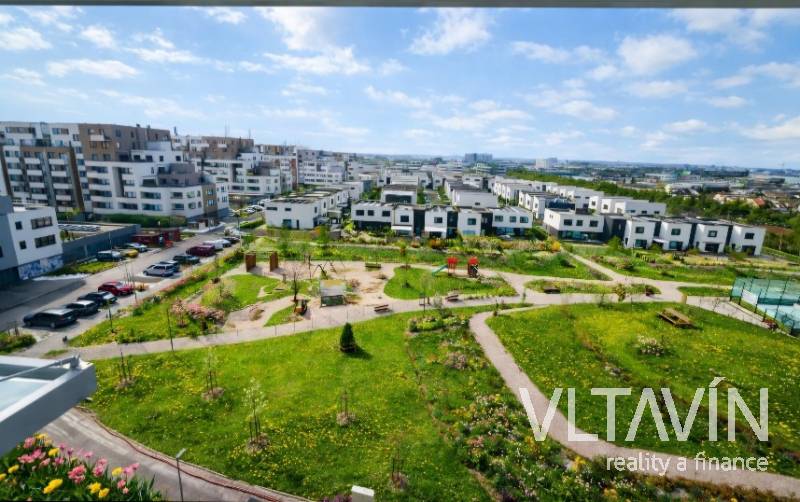 Pronájem bytu 3+kk s velkou terasou a garážovým stáním v novostavbě