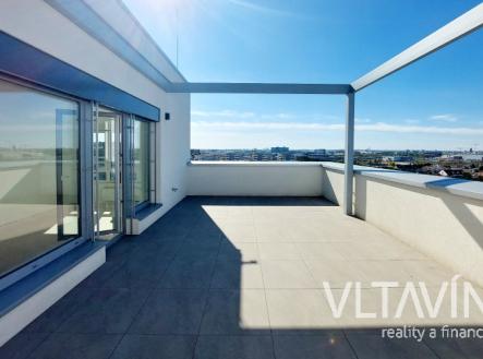 Pronájem bytu 3+kk s velkou terasou a garážovým stáním v novostavbě | Pronájem bytu, 3+kk, 83 m²