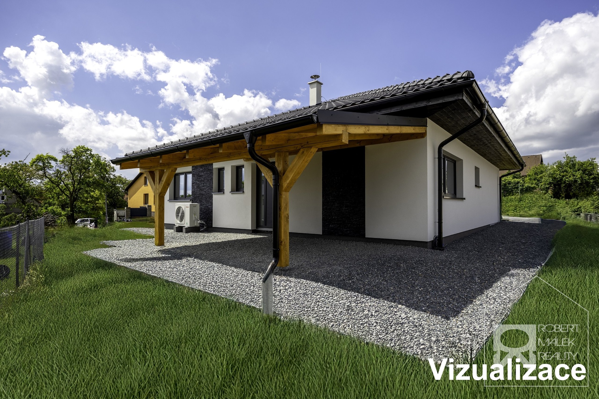 Pohled na dům - vizualizace 