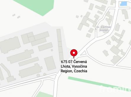 Cervena Lhota mapa | Prodej - pozemek, ostatní, 4 173 m²