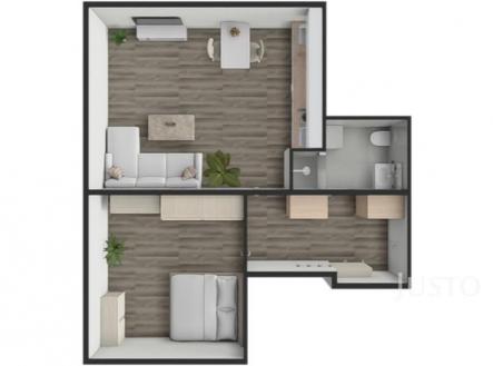 Pronájem bytu, 2+kk, 44 m²
