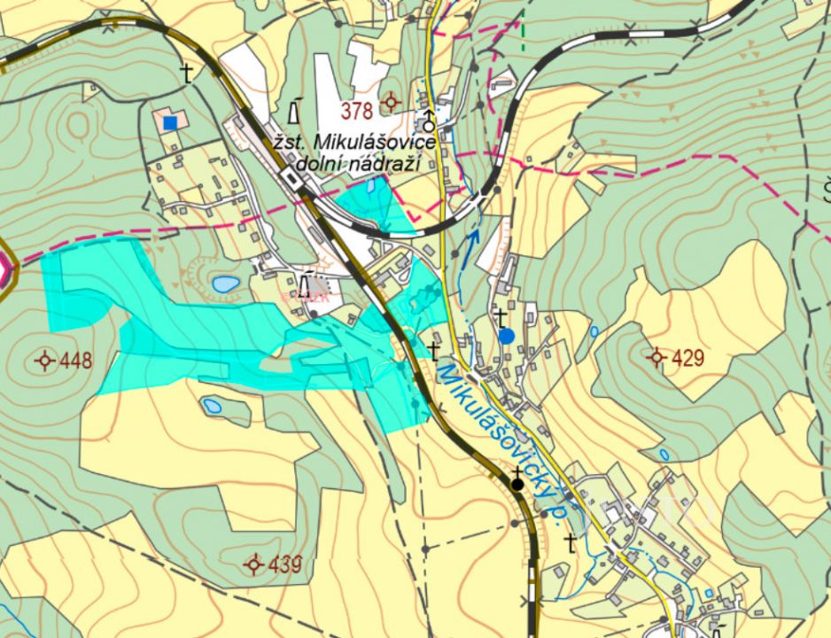 Prodej pozemku - podílu 1/2, 59488 m², Mikulášovice