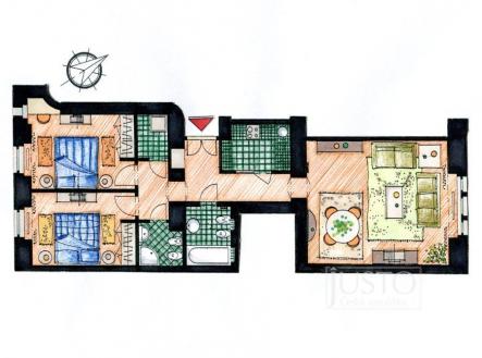 Pronájem bytu, 3+1, 80 m²
