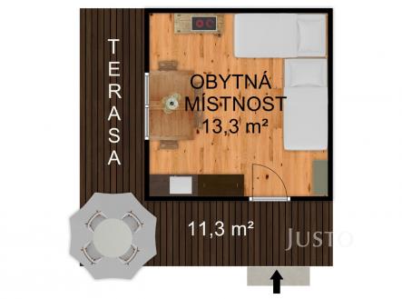 Prodej - chata/rekreační objekt, 18 m²