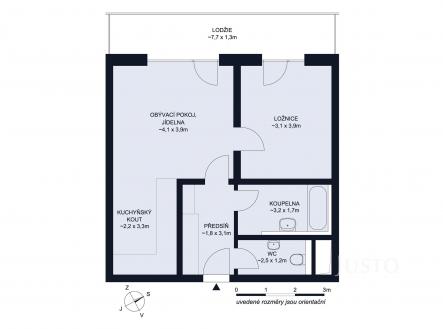 Prodej bytu, 2+kk, 62 m²