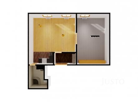 Pronájem bytu, 2+kk, 54 m²