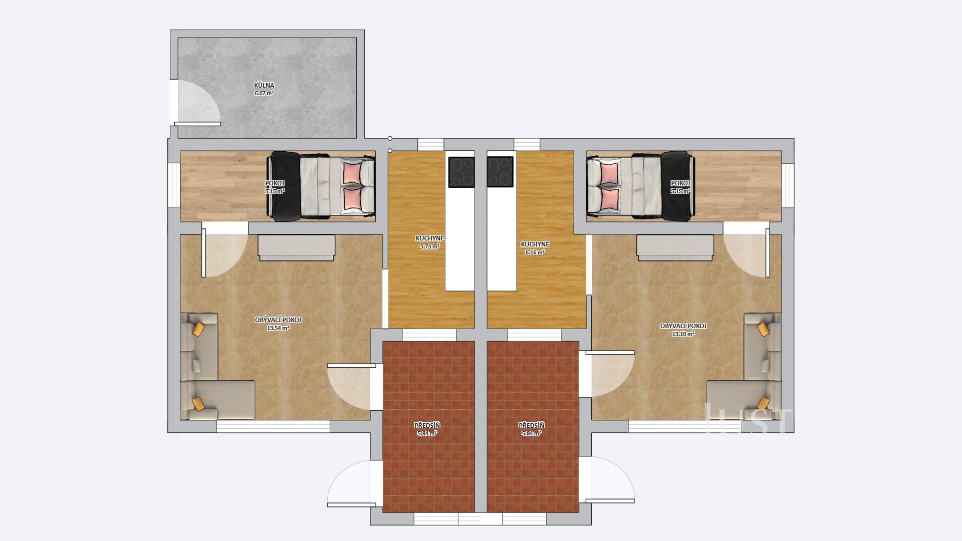 Prodej chaty 60 m² s pozemkem 184 m²